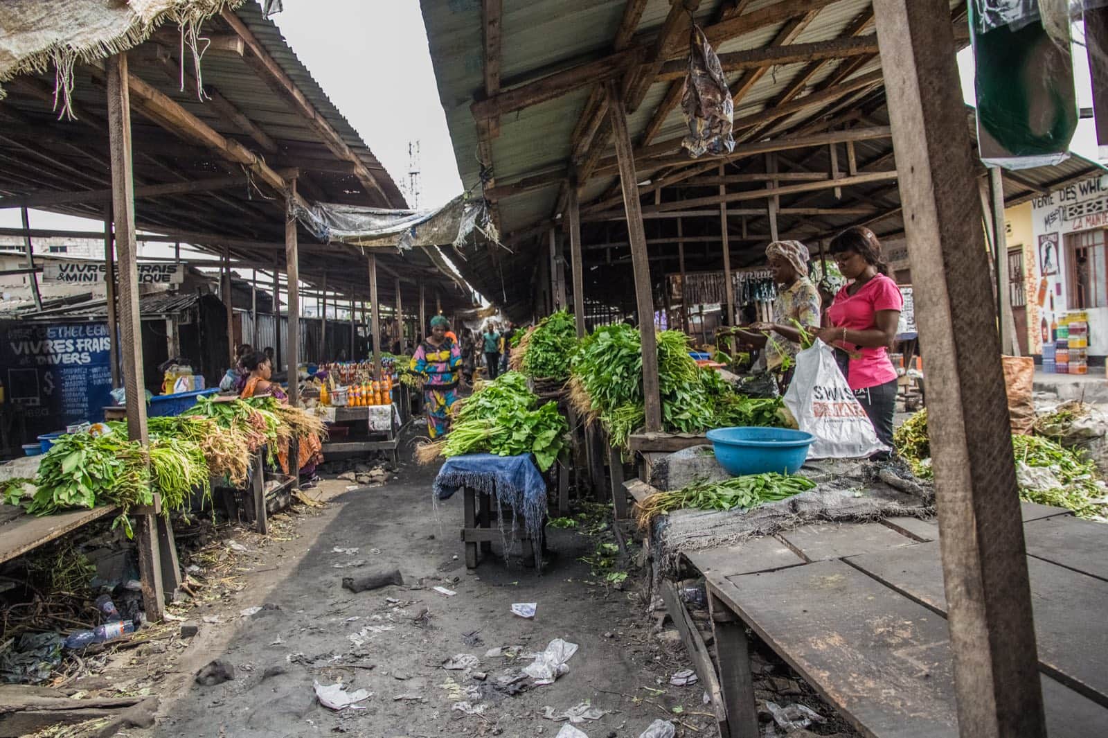 Un marché de Kinshasa, en République démocratique du Congo